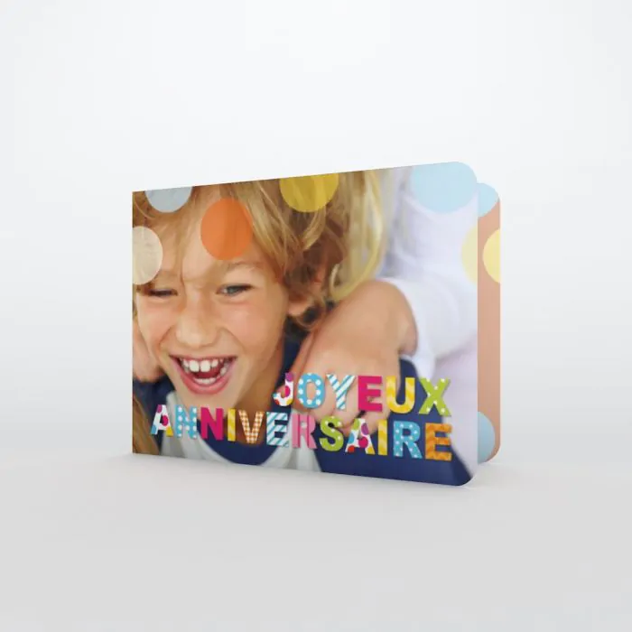 Carte anniversaire enfant confettis │ Planet Cards