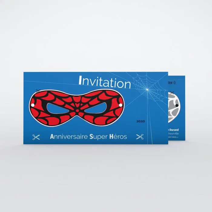invitation anniversaire spiderman avec votre texte