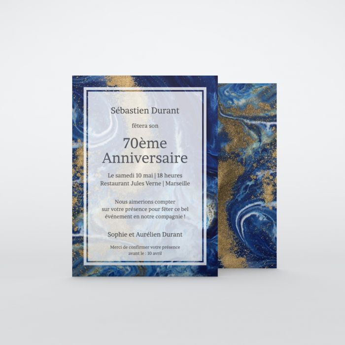Invitation Anniversaire 70 Ans Carte Invitation Anniversaire Planet Cards