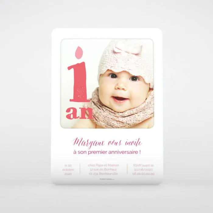 Cartes pour invitation premier anniversaire bébé garçon