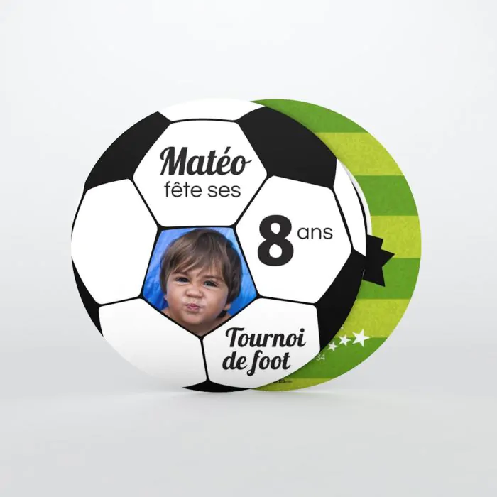 Twizler Carte d'anniversaire 4 ans pour garçon avec gardien de but de  football - Carte d'anniversaire 4 ans