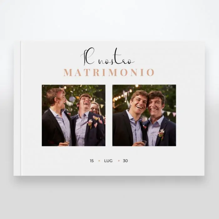 Album fotografico Matrimonio Il grande sì multifoto 20x30 flessibile