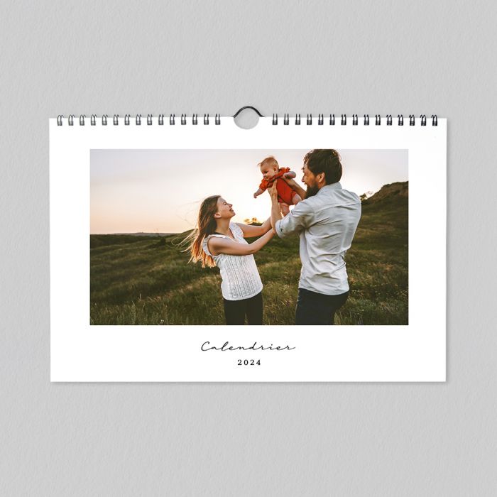 Calendriers Photo Muraux A4 & A3 Simples 2024