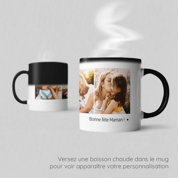 Mug en céramique personnalisable avec Texte et Photo