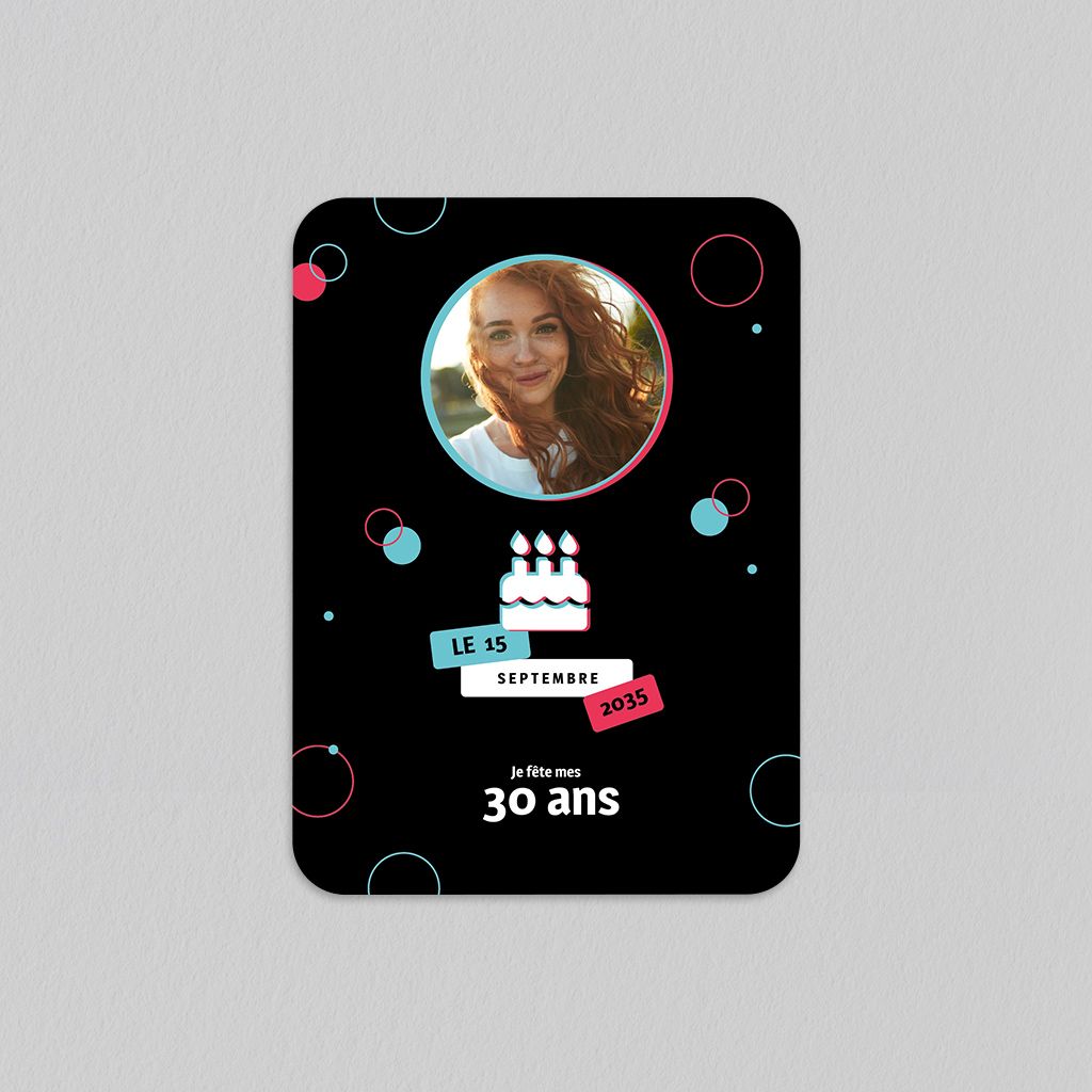 Invitation anniversaire adulte Mes 18 ans │ Planet Cards