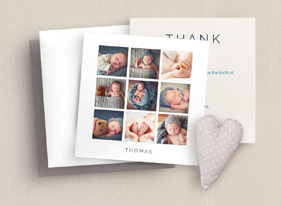 Baby thank you cards